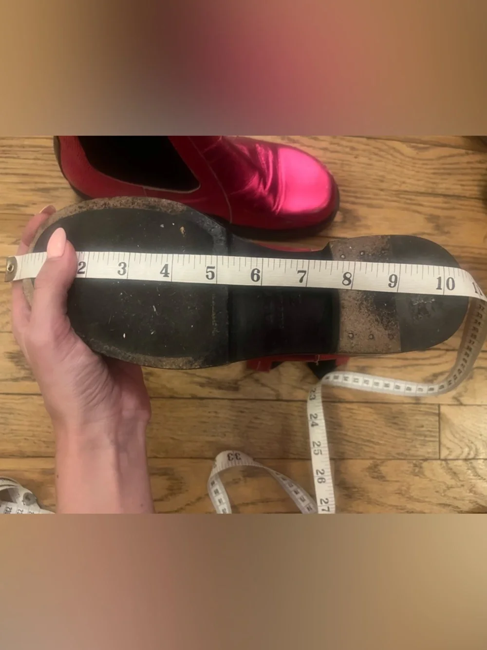 1017 Alyx 9SM metallic pink Chelsea boots